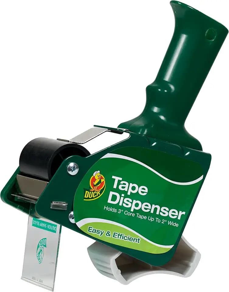 Duck Brand Standard Tape Gun with Pistol Grip Handle - Compatible with 3" Core Packing Tape Refill Rolls up to 2 Inches Wide (394600)