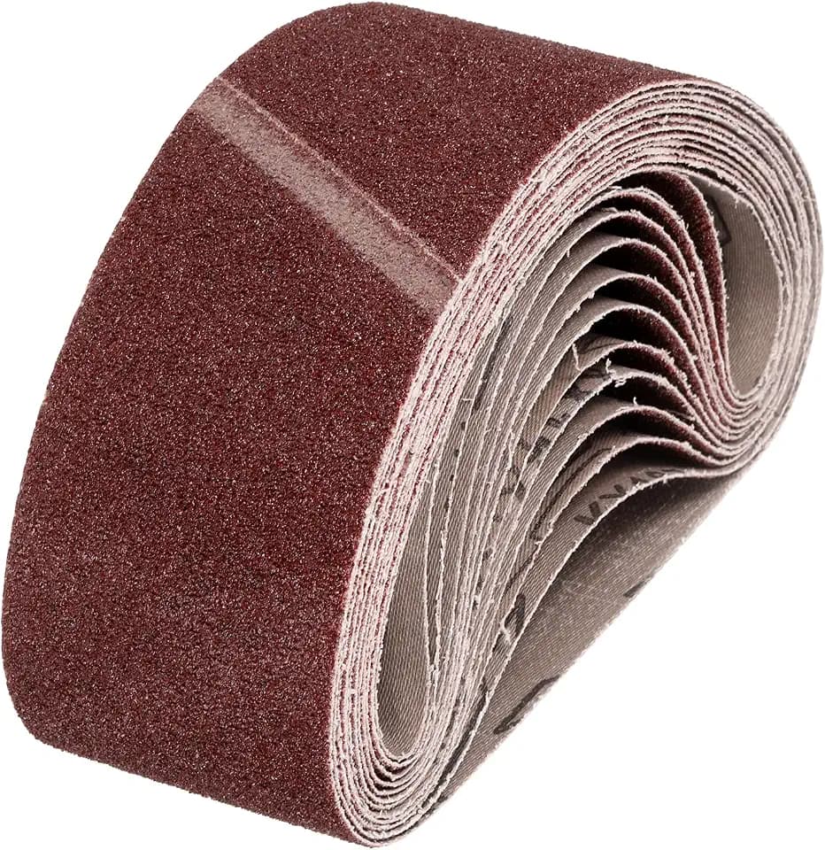 HARFINGTON 3 x 18 Inch Sanding Belts, 12 Pcs 40 Grits Aluminum Oxide Abrasive Belt Sander File Belt for Woodworking, Metal Polishing, Knife Sharpener