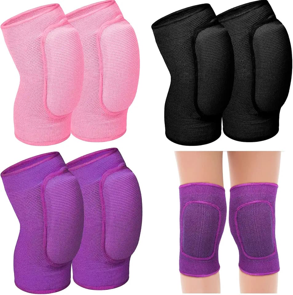 Hungdao 3 Pairs Volleyball Knee Pads for Kids