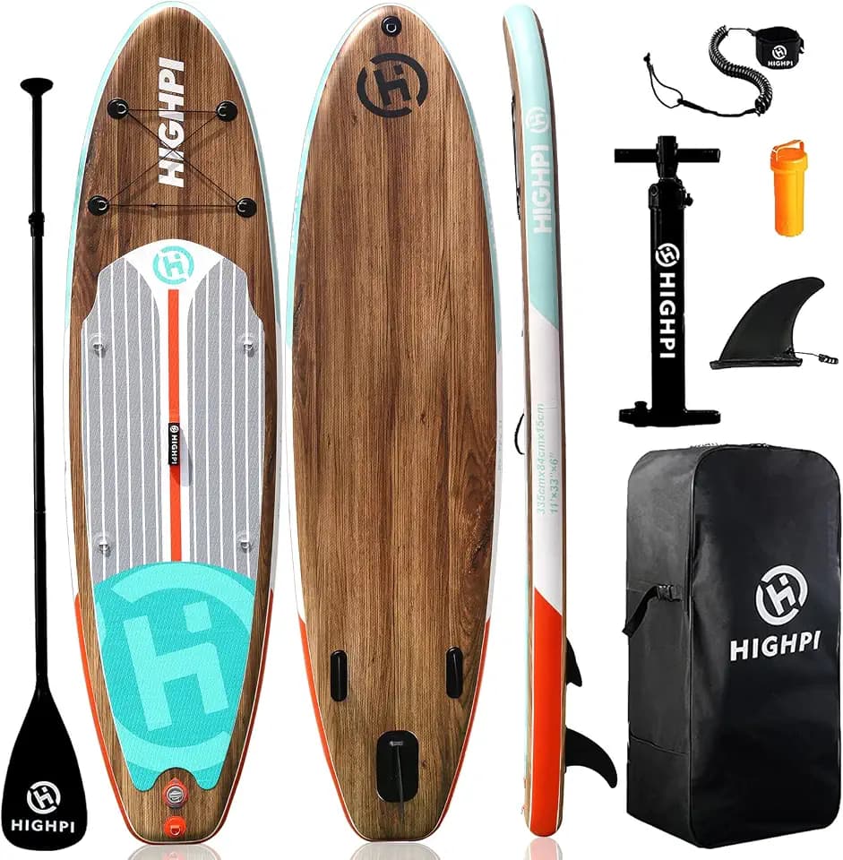 Inflatable Stand Up Paddle Board for Youth and Adults – Wide Sup with Premium Accessories, Blow Up Paddleboard for Surfing, Fishing, Yoga & More