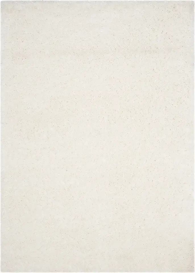 Safavieh Polar Shag Collection Area Rug - 5'1" x 7'6", White, Solid Glam Design, Non-Shedding & Easy Care, 3-inch Thick Ideal for High Traffic Areas in Living Room, Bedroom (PSG800B)