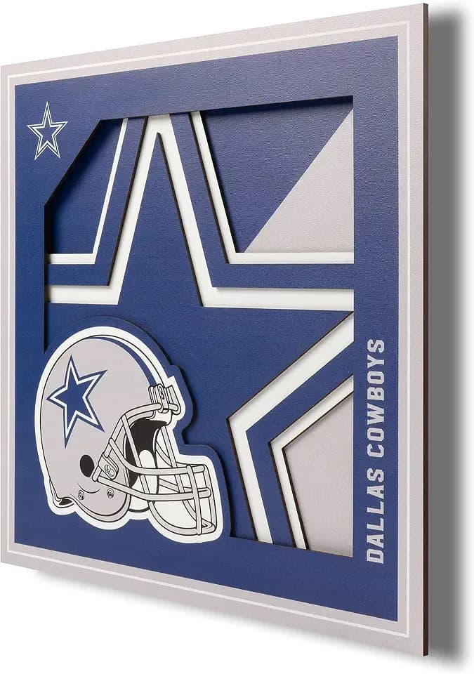 YouTheFan NFL Dallas Cowboys 3D Logo Series Wall Art