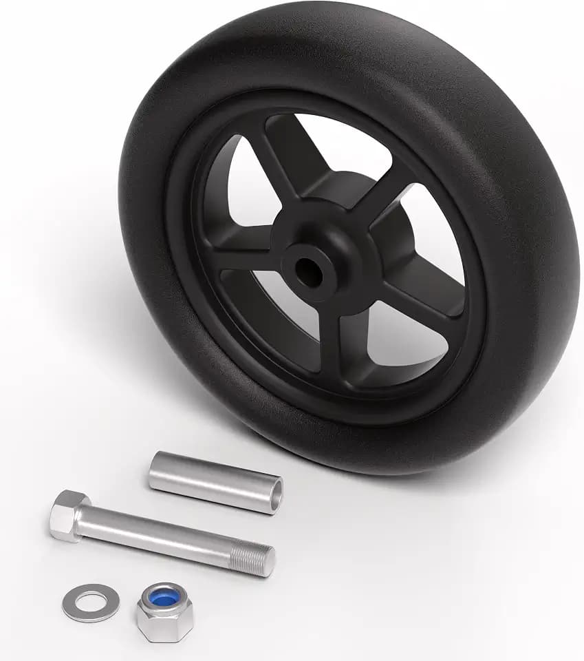 8"Upgraded 2000lb Trailer Jack Wheel, Heavy Duty Spoked Replacement