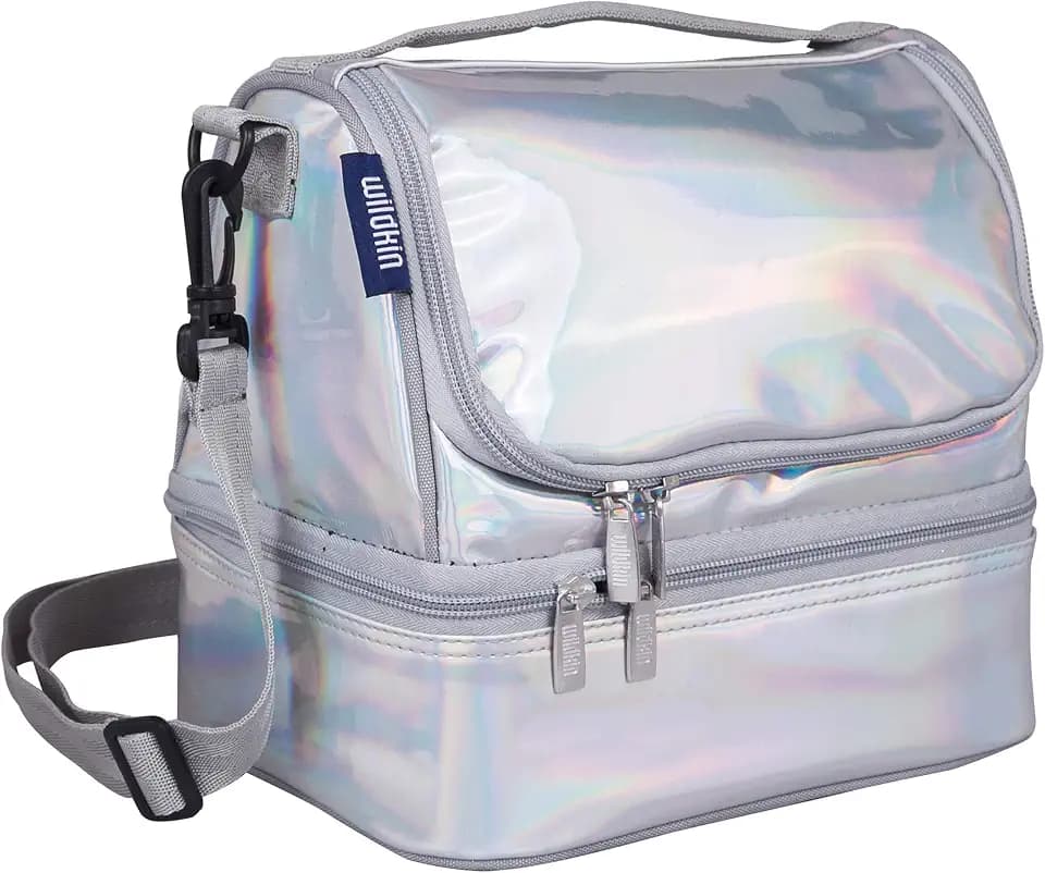 Wildkin Two Compartment Lunch Bag, Holographic
