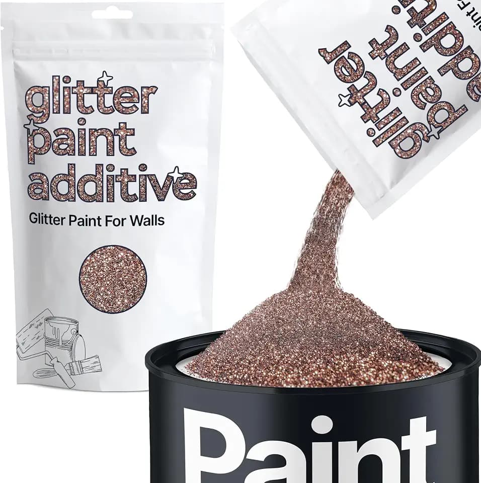 Hemway Bronze Brown Glitter Paint Additive for Walls 100g / 3.5oz