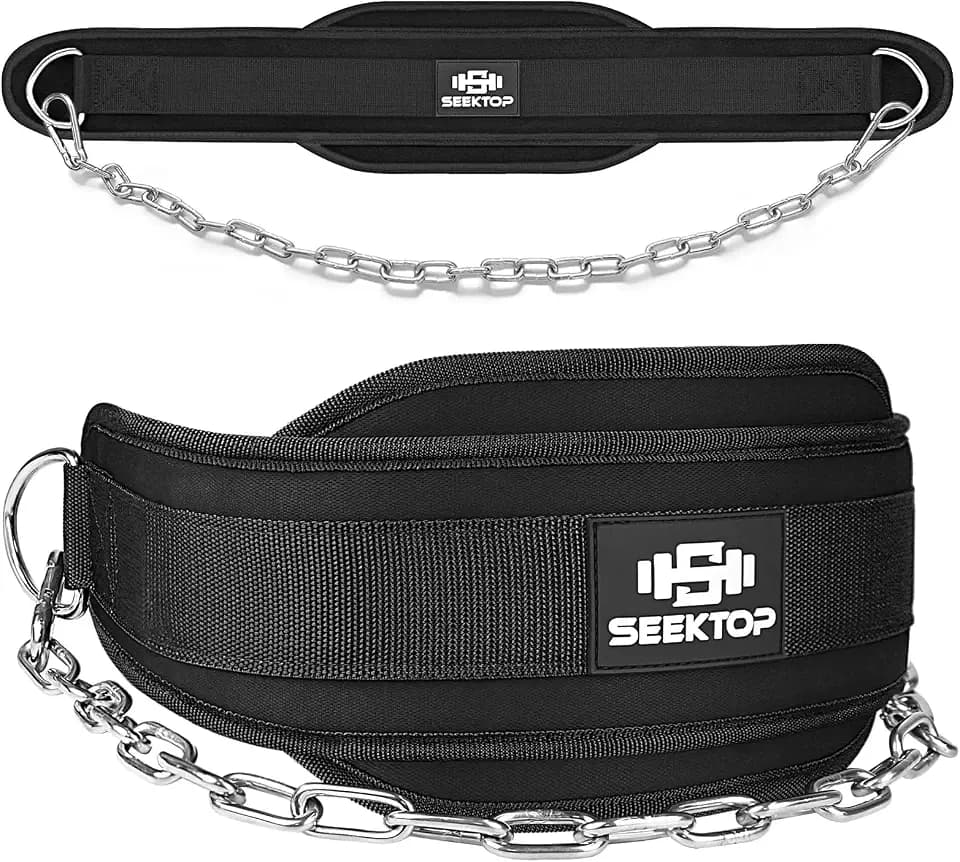 Seektop Dip Belt With 38" Chain for Weightlifting, Dips, Pull Ups & Squats
