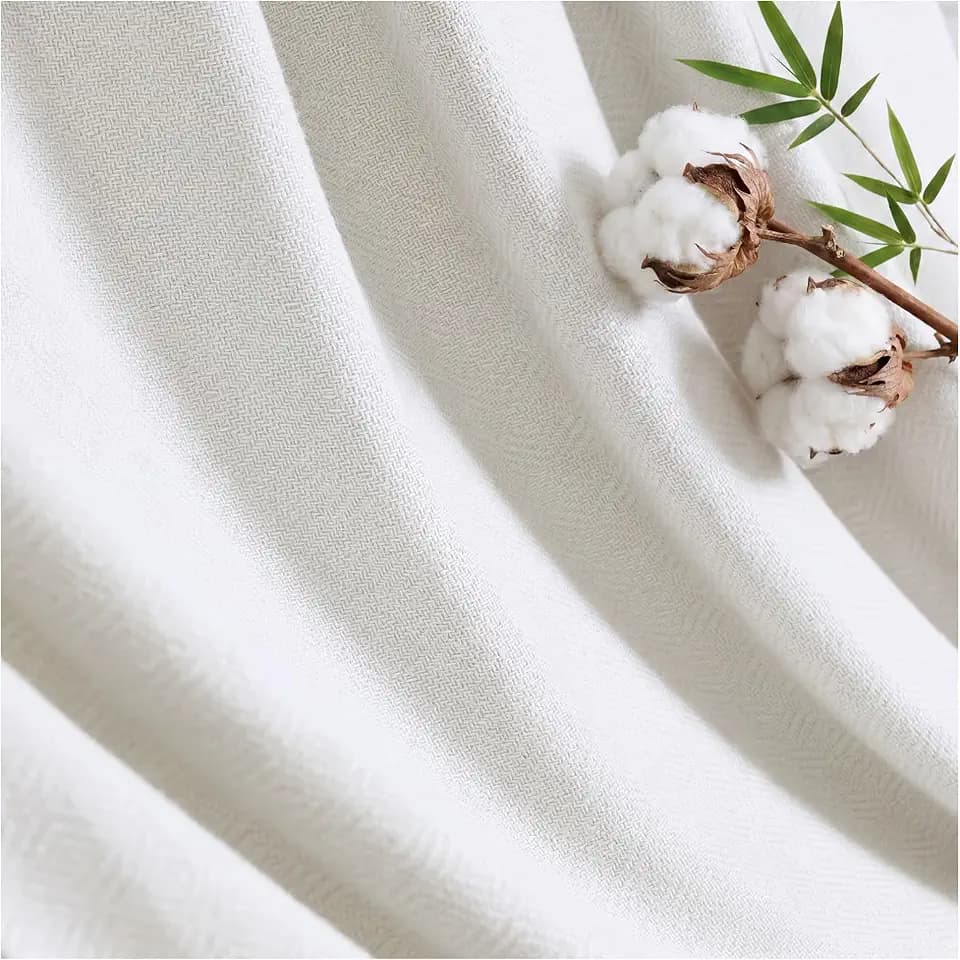 Madison Park Twin Size Summer Blanket, White, 70% Rayon from Bamboo