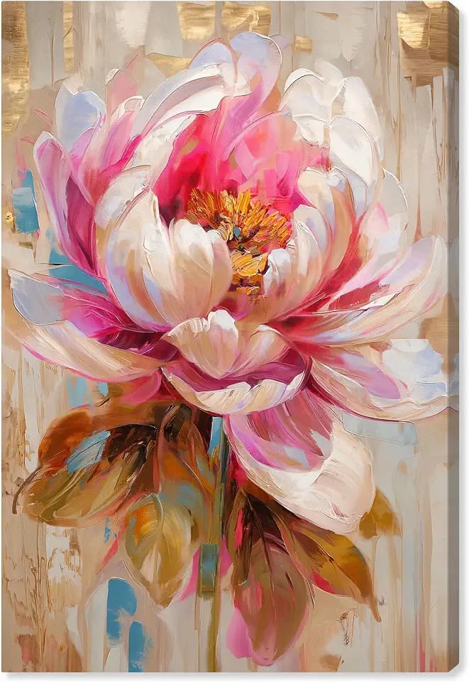 Art Remedy Blossoms of Soft Grace II Canvas Pastel Floral Art, Gallery Wrapped, 16" x 24"