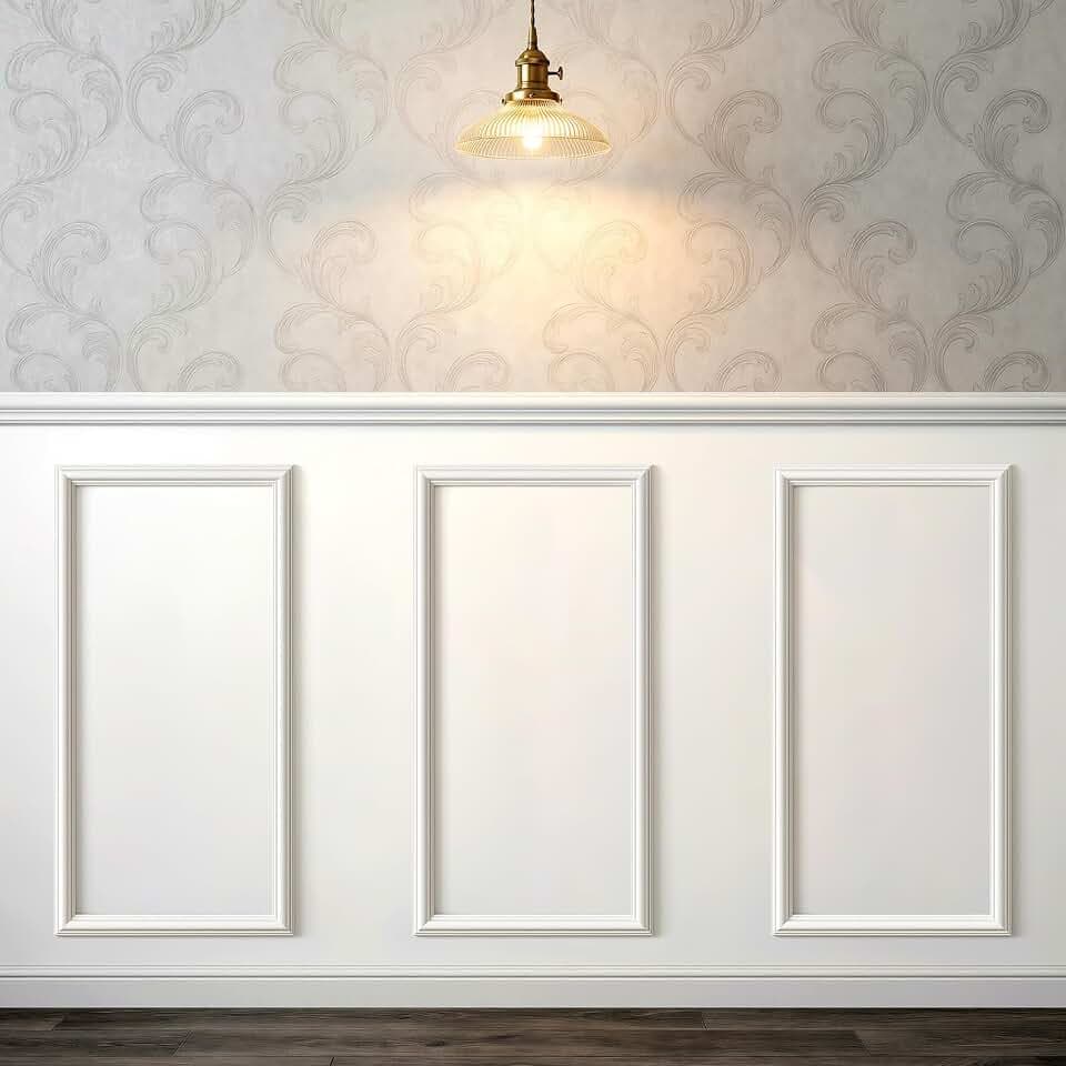 INMOZATA Pre-Cut Peel and Stick Wall Molding Wainscoting Panels, 24" x 12"