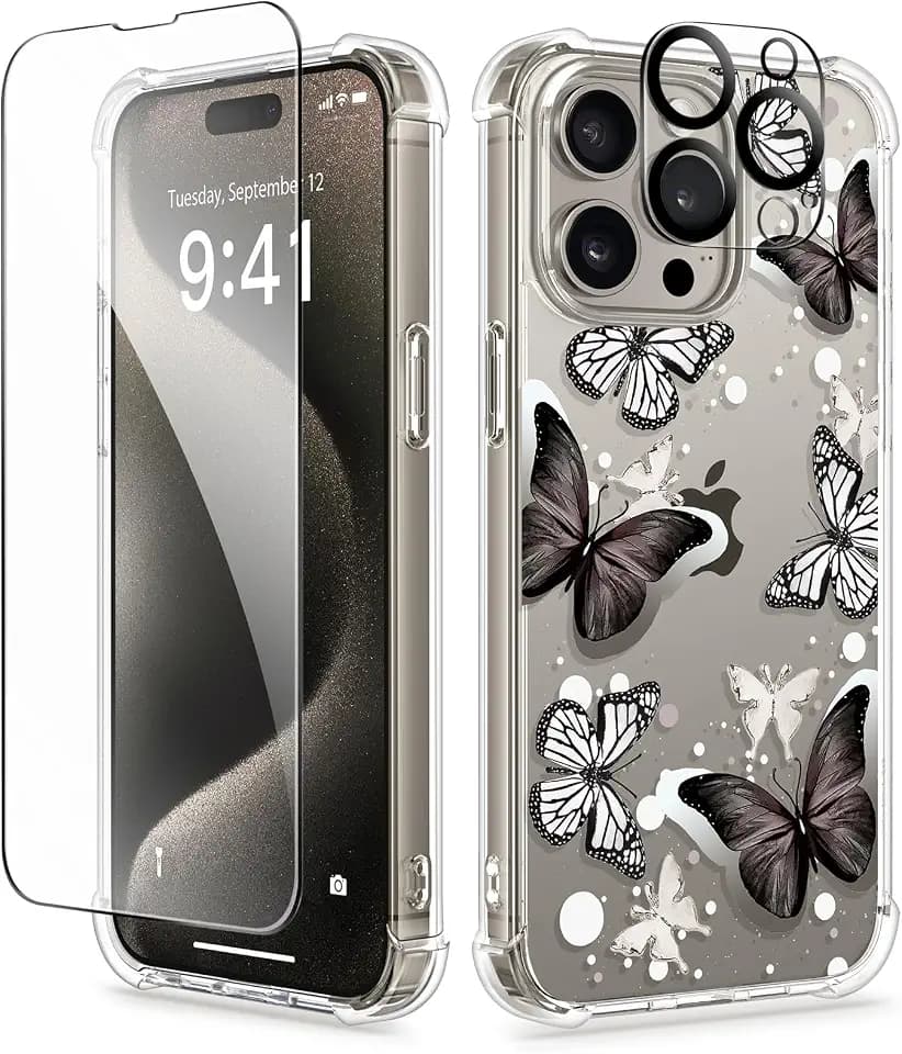 GVIEWIN Phone Cover (Butterfly/Black)