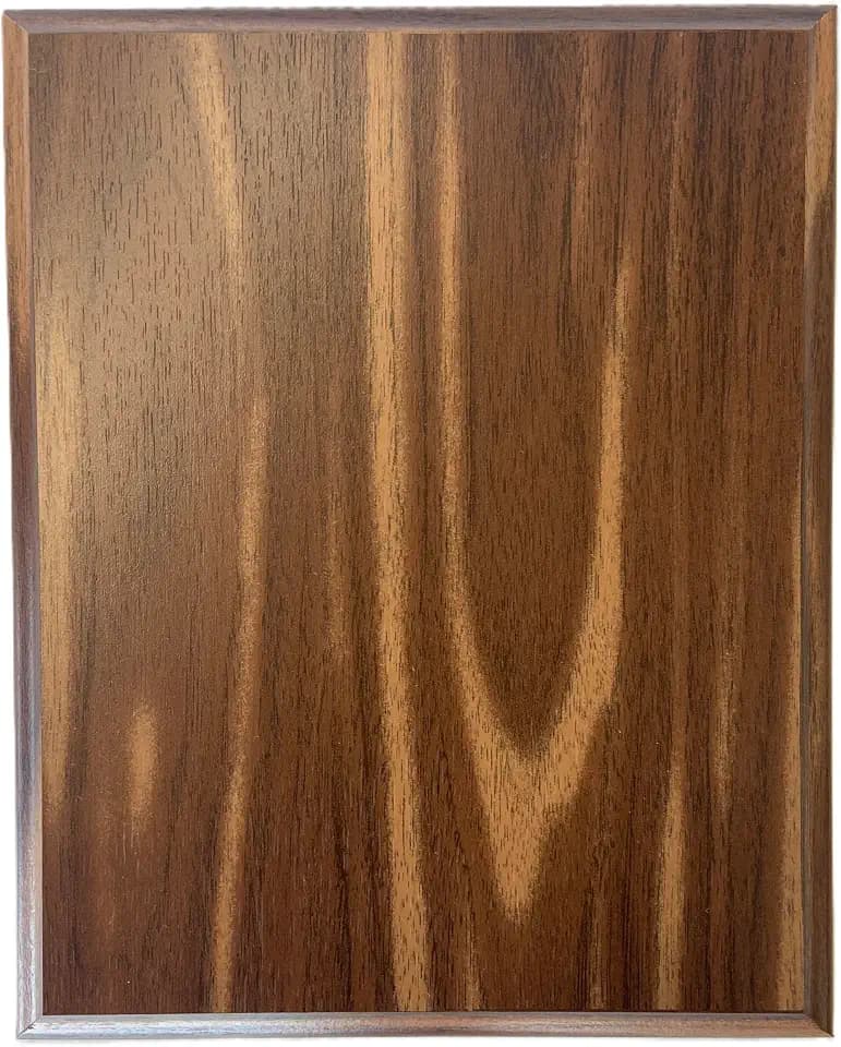 Walnut Finish DIY Blank Award Plaque with Beveled Edge Trophy Gift Plaques 9x12