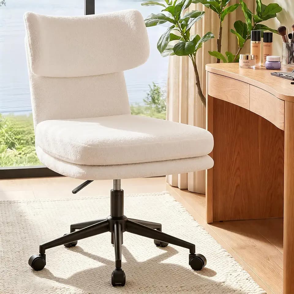 GTPOFFICE Vanity Chair, Comfy Office Chair Living Room Chair Vanity Stool