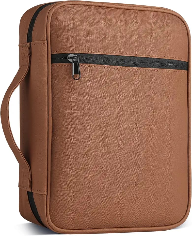 CDBXPRG Bible Cover for Women, Bible Bag For Men Brown