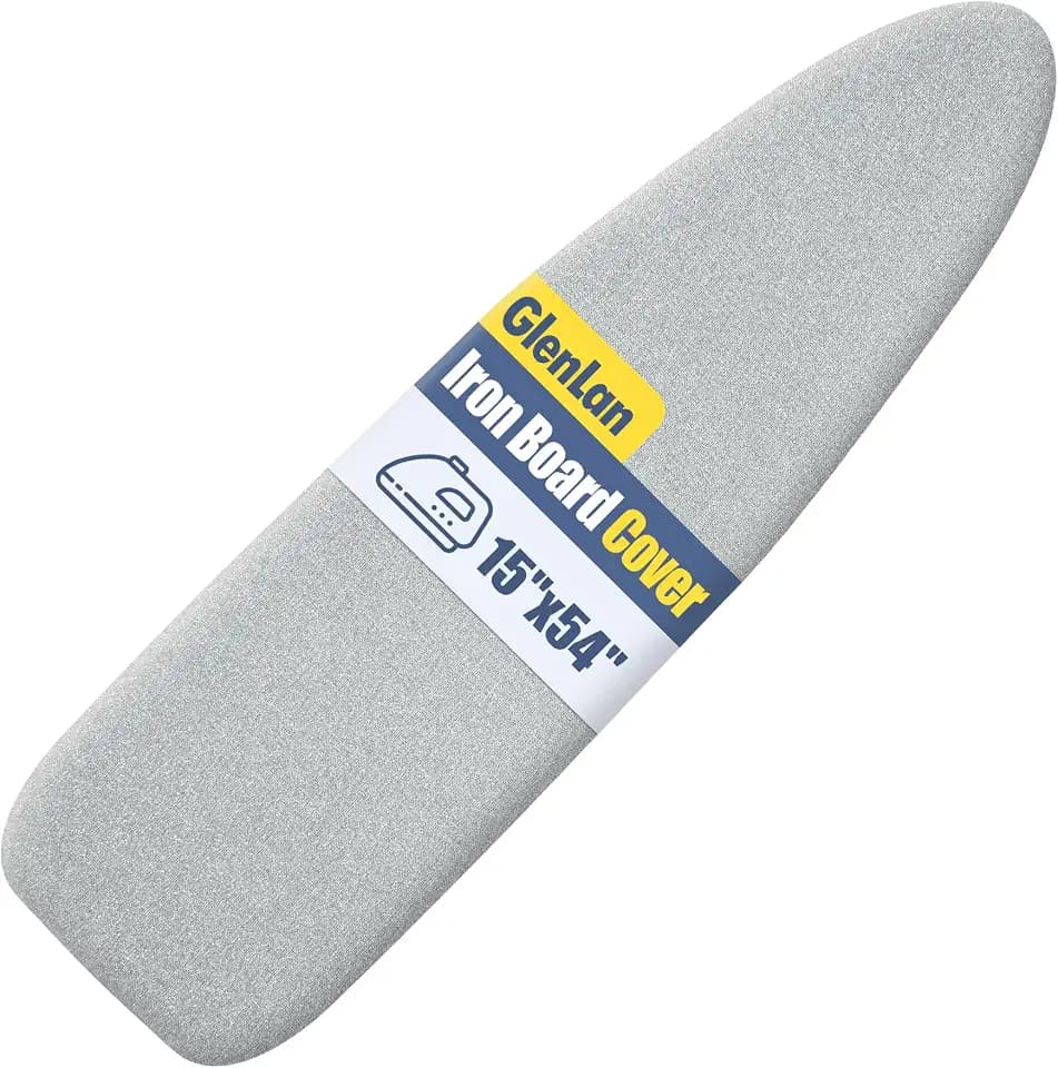 Ironing Board Cover and Pad for Standard Size 15" x 54", Sliver