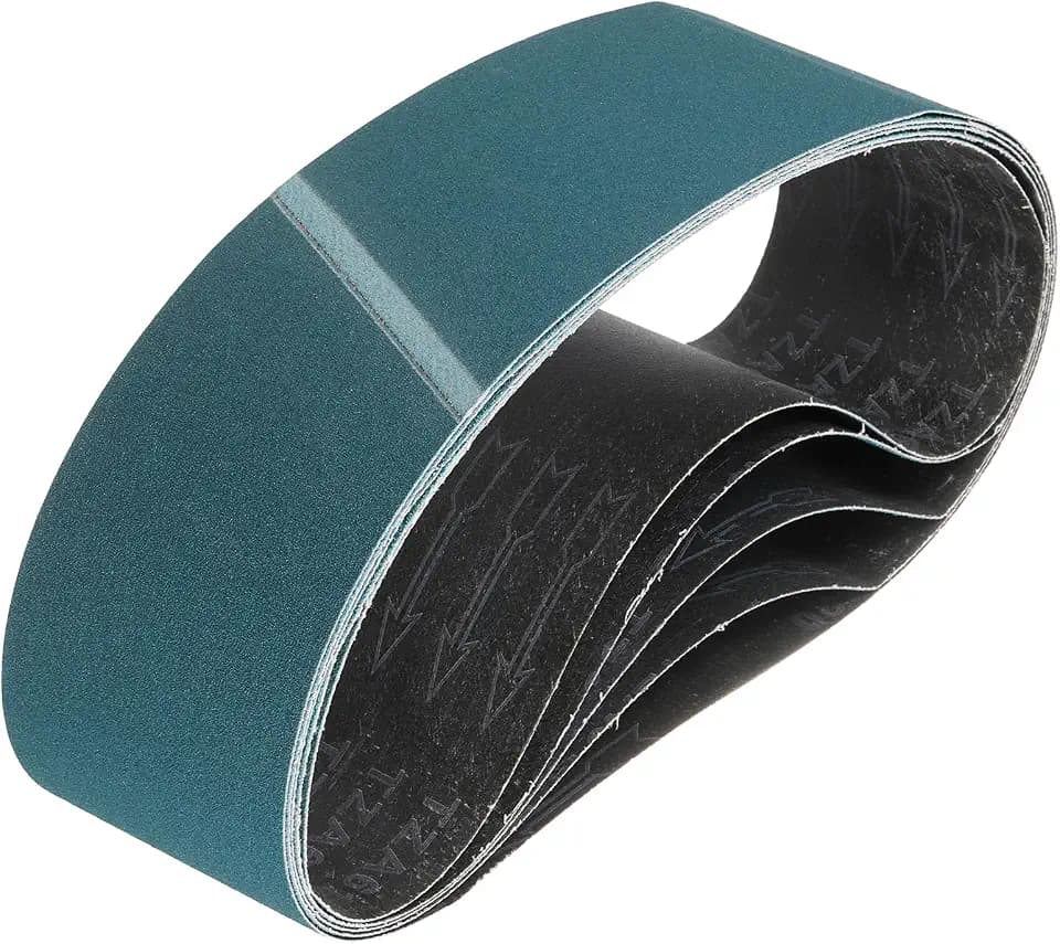 HARFINGTON 4 x 36 Inch Sanding Belts 180 Grit Zirconia 5 Pcs