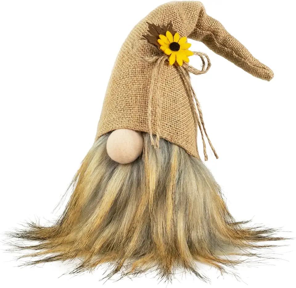 Plush Fall Gnome, Rustic Thanksgiving Decorations for Home
