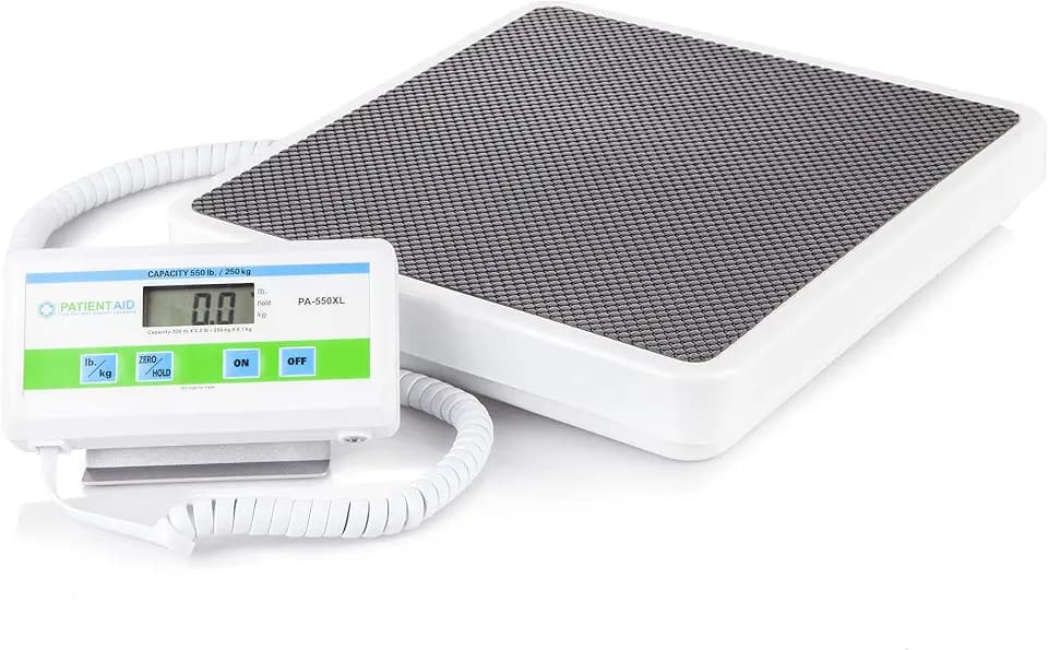 Patient Aid Medical Grade Floor Scale | 12"x 12.5" Platform | 550 lb Limit