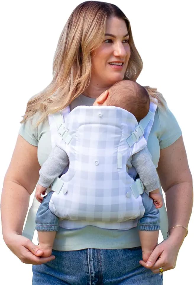 Infantino Flip 4-in-1 Baby Carrier Convertible Ergonomic, Plaid