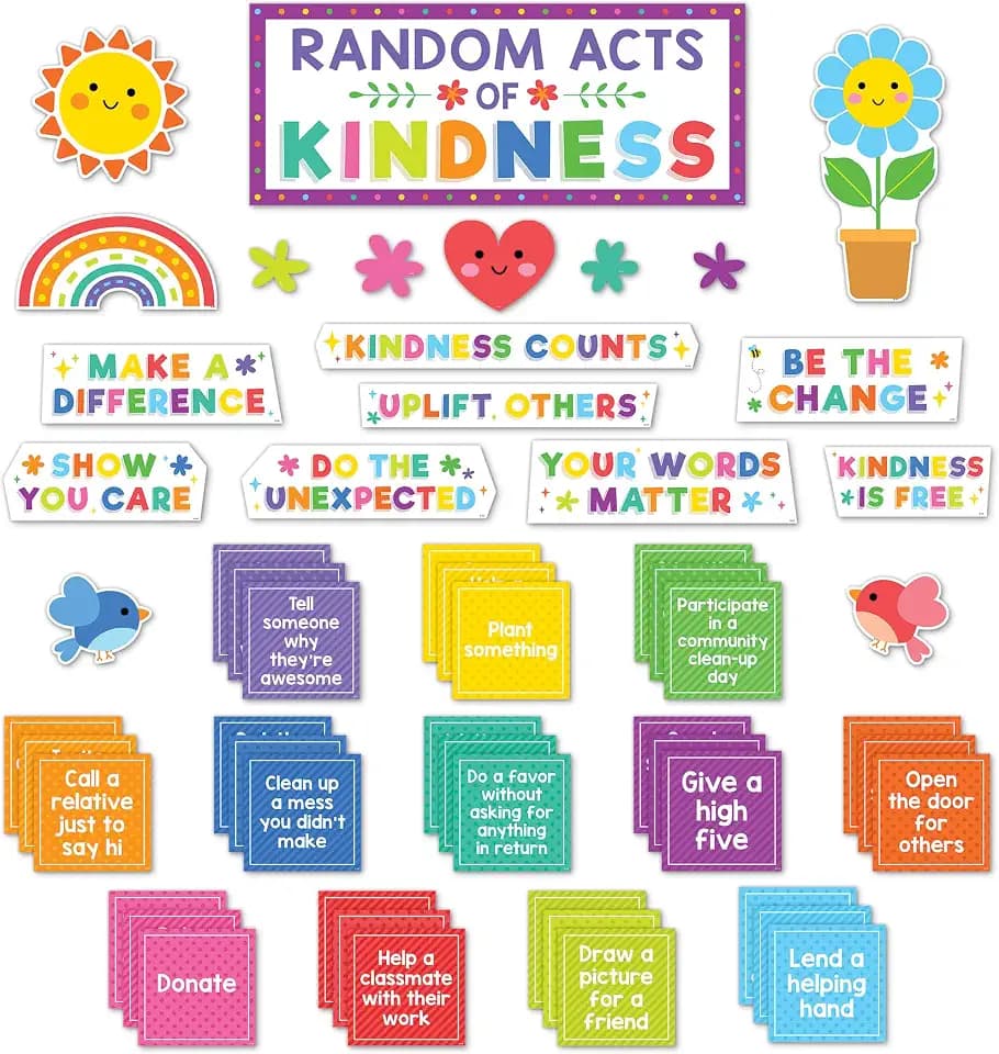 Teacher Created Resources Colorful Random Acts of Kindness Bulletin Board (TCR8328)