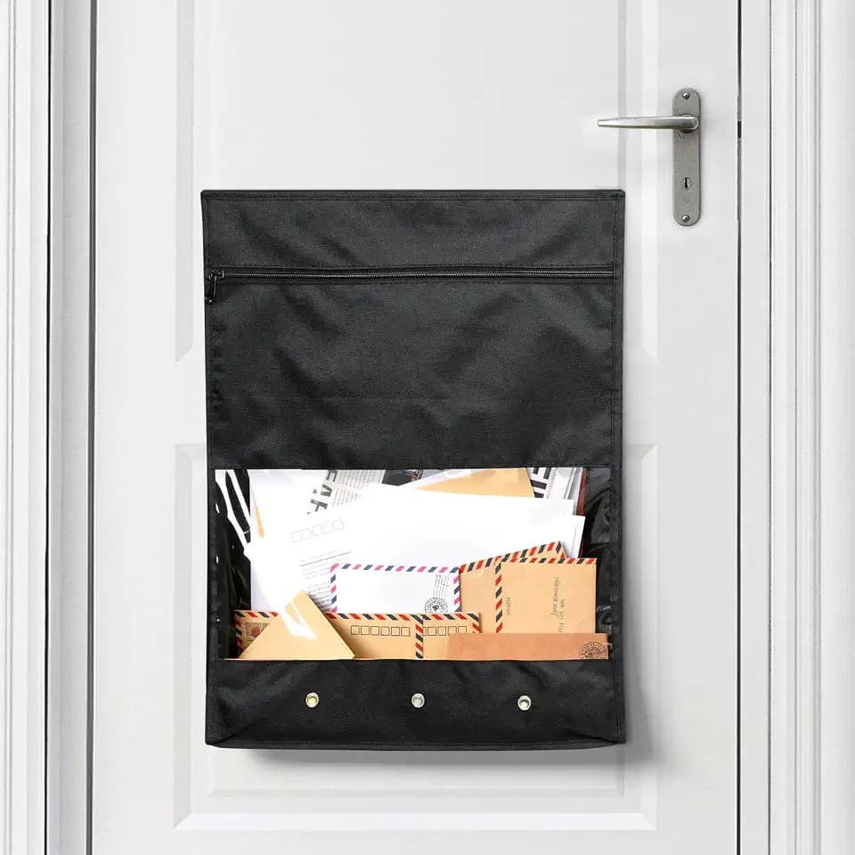 Mail Slot Catcher Bag, 16.14" x 8.26" Mail Catcher for Front Door
