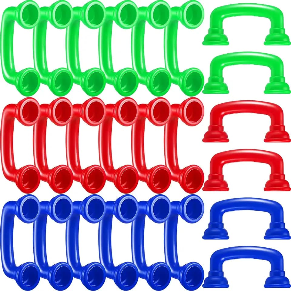 Teling 24 Pack Reading Phones Kids Auditory Feedback Hear Myself Sound Phones for Classroom(Red, Blue, Green)