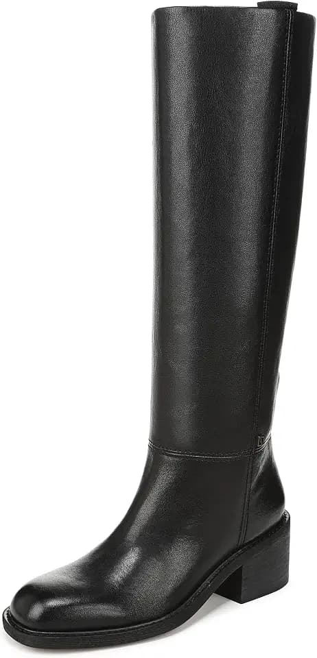 Franco Sarto Women's Niva Fashion Boot Black Leather 8 M