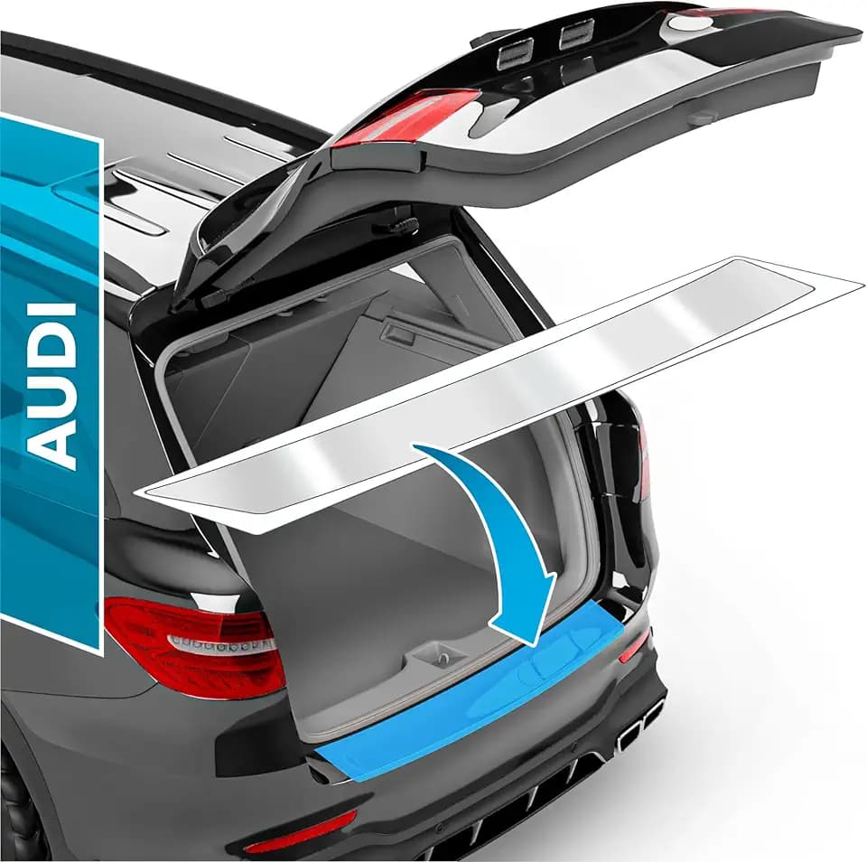 uProtect Auto Ladekantenschutz Folie für Audi Q3 2 (II) F3 I 2018-2026 - Stoßstangenschutz, Kratzschutz, Lackschutzfolie - Transparent glänzend Selbstklebend