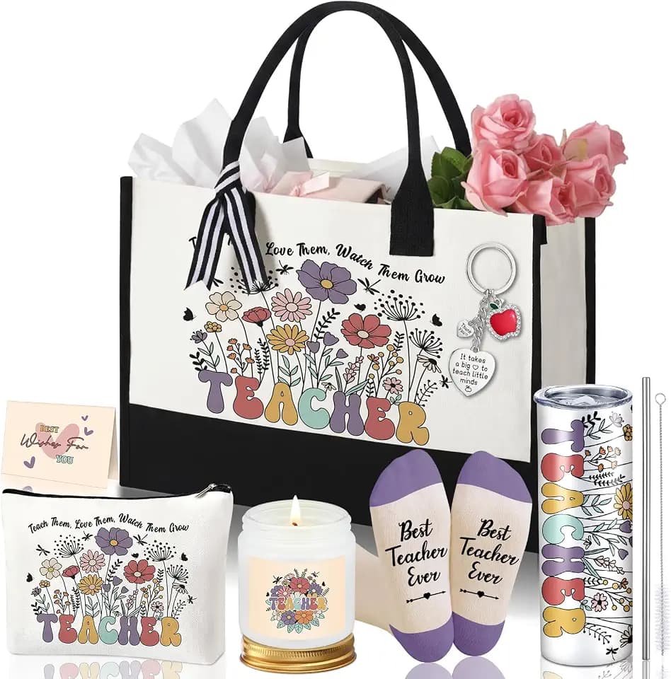 Patelai 7 Pcs Teacher Appreciation Gift Set for Women, Thank You Teacher