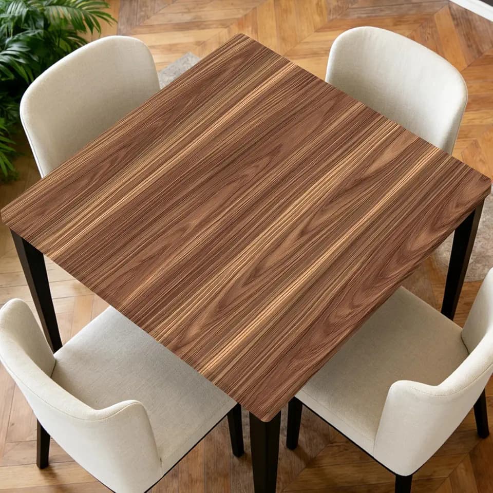Square Fitted Tablecloth with Elastic Edge Design 54x54 in