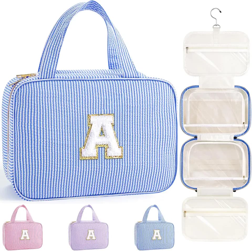 TOPEAST Travel Hanging Toiletry Bag & Makeup Bag for Women Girls Kids Gifts