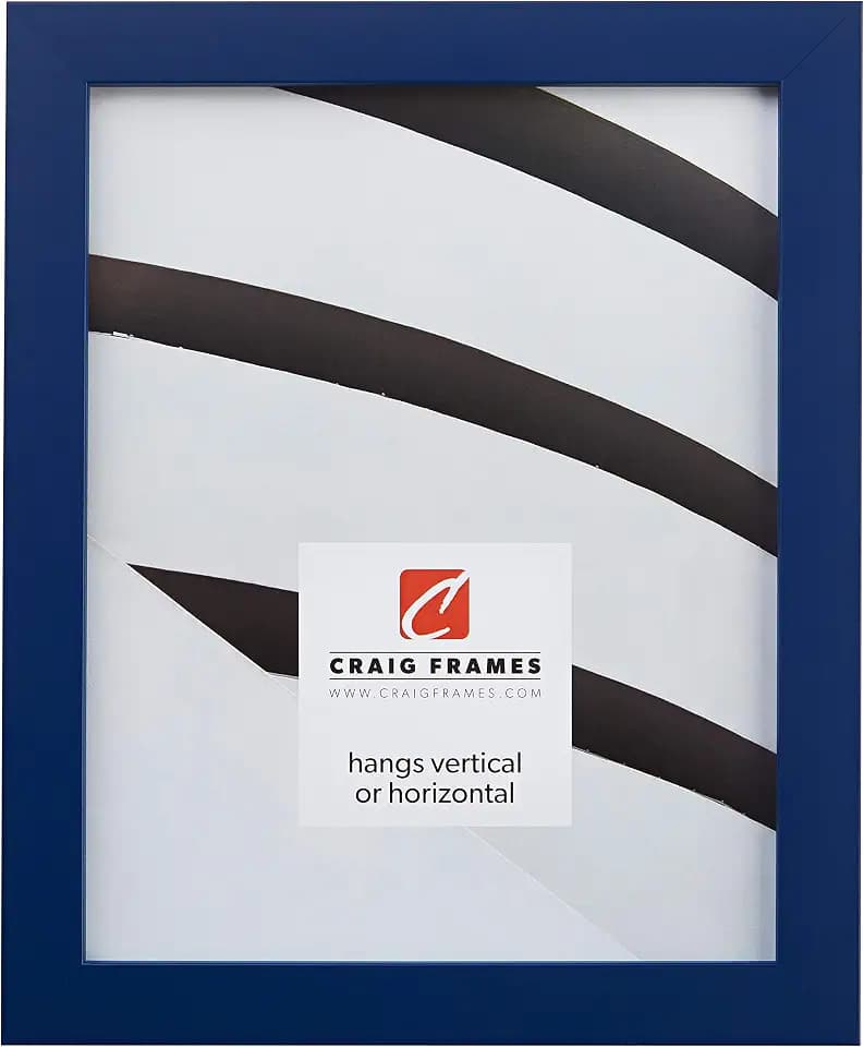Craig Frames Confetti, Modern Blue Picture Frame, 8.5 x 11 Inch