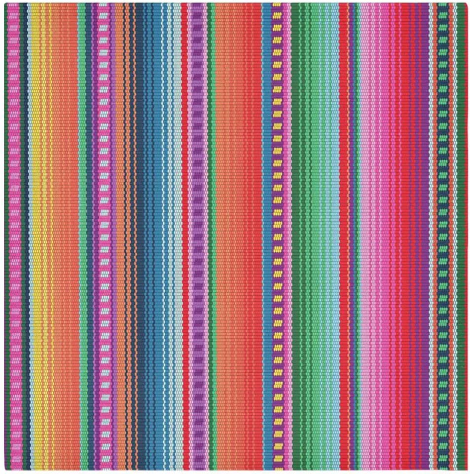 YETTASBIN Mexican Serape Blanket Stripes Cloth Napkins Set of 6, Reusable Washable Oversized Table Napkins for Family Wedding Dinner Party Home Decor, 20 x 20 Inch