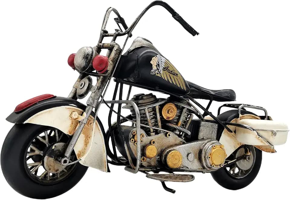 14.6'' Long Vintage Motorcycle Model Decor