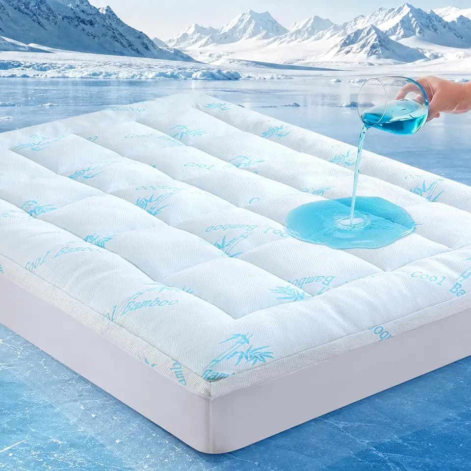 DOWNCOOL 100% Waterproof Cooling Twin Mattress Topper