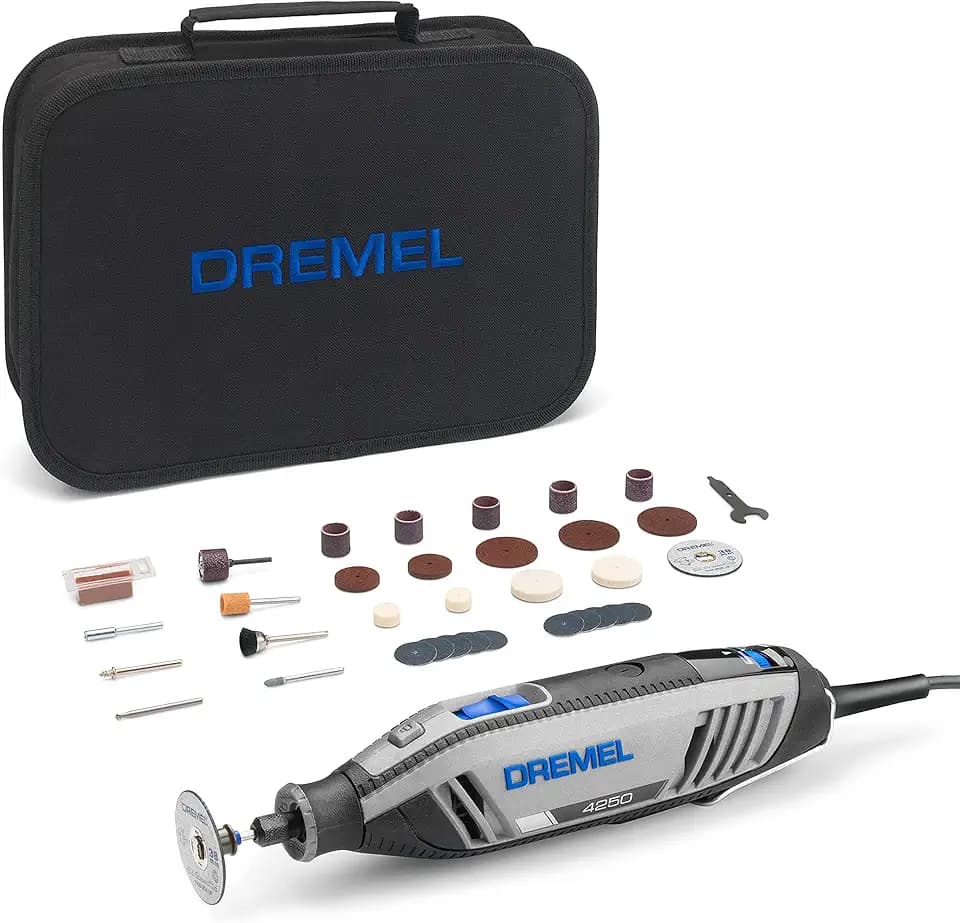 Dremel 4250 Drehwerkzeug 175W Multitool Kit mit 35 Zubehörteilen, 175W Motor mit elektronischem Feedback, variable Geschwindigkeit 5.000-35.000 U/min
