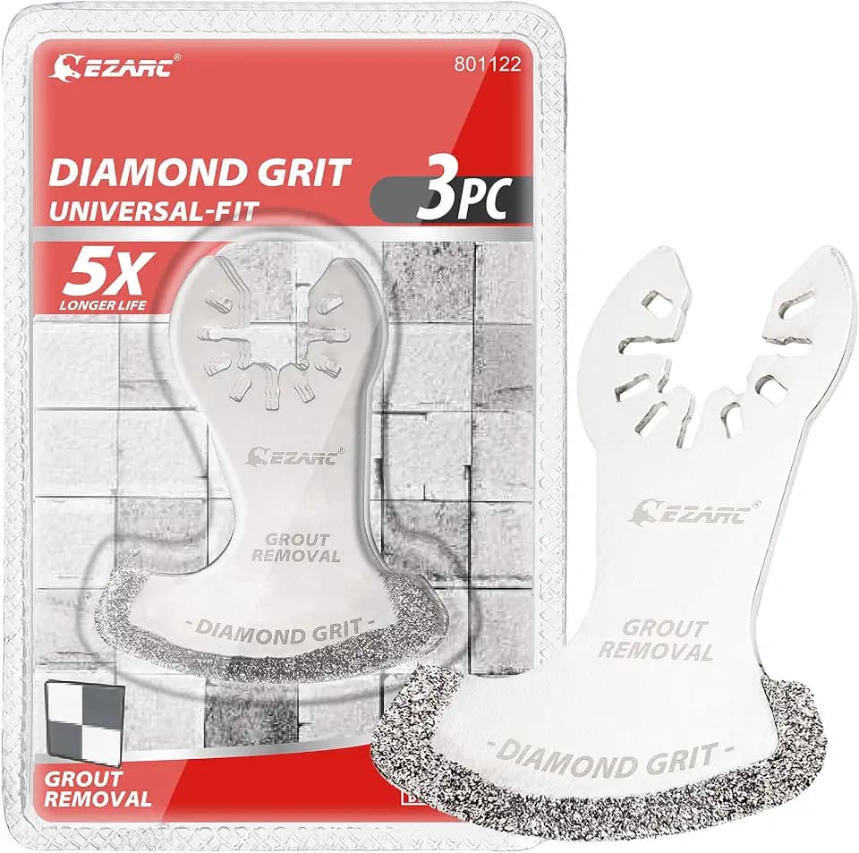 EZARC Diamond Oscillating Saw Blades for Grout and Mortar, 3-Pack