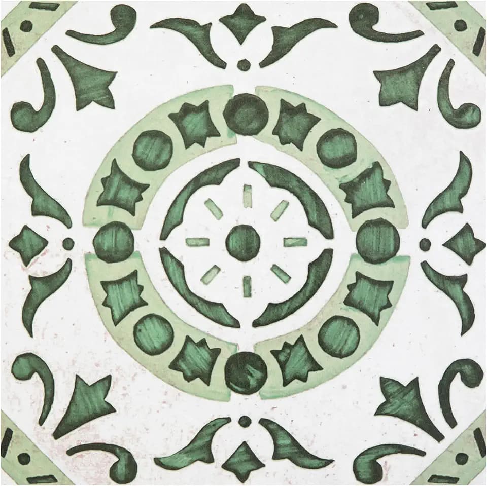 Vinyl Peel & Stick Vinyl Floor Tiles, 20-Pack, 12 x 12 in, Green