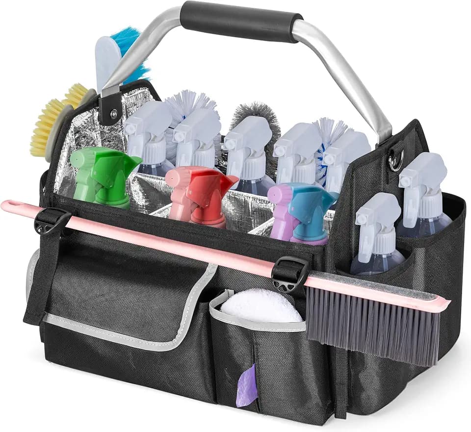 HODRANT Wearable Cleaning Caddy Organizer with Divider & Support Pad