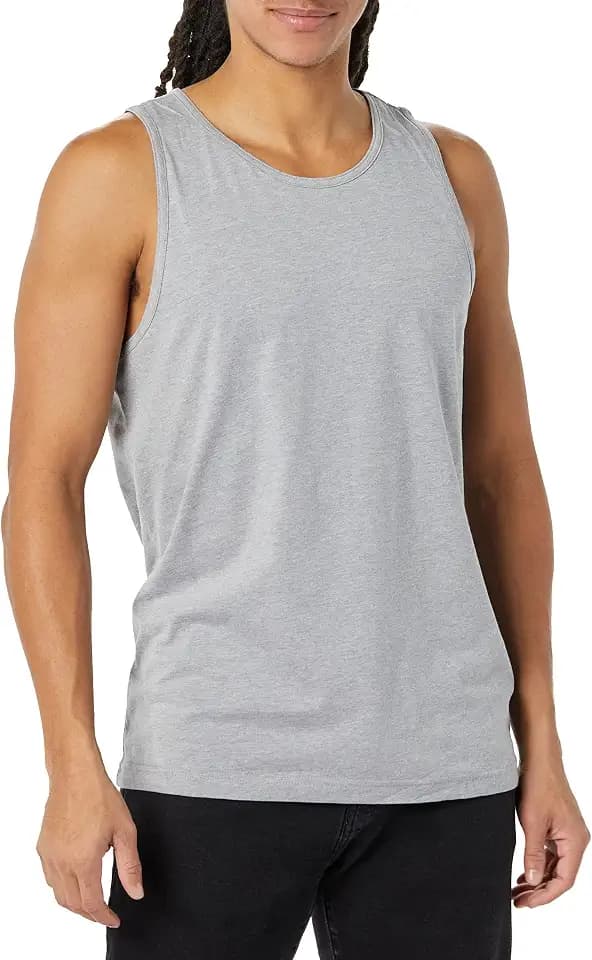 Amazon Essentials Men's Regular-Fit Sleeveless Tank Top, 100% Cotton