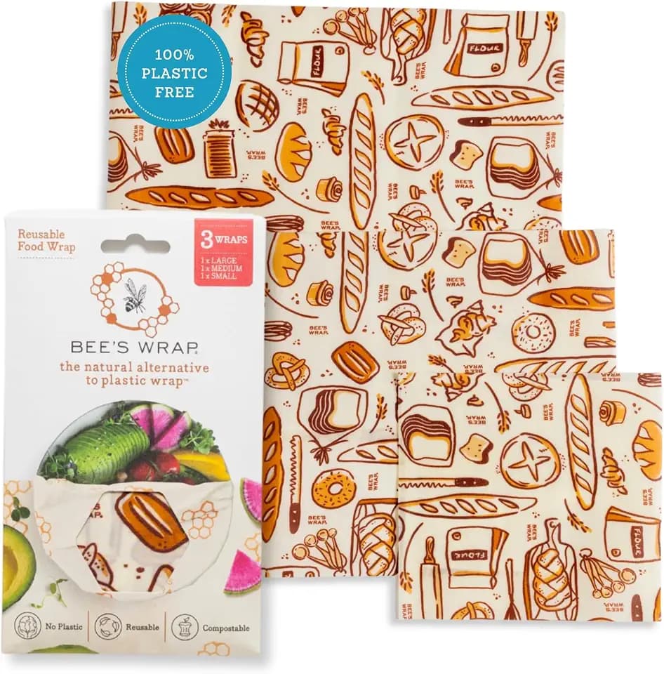 Bee's Wrap Beeswax Food Wraps, 3 Pack Assorted - Bakery Lane