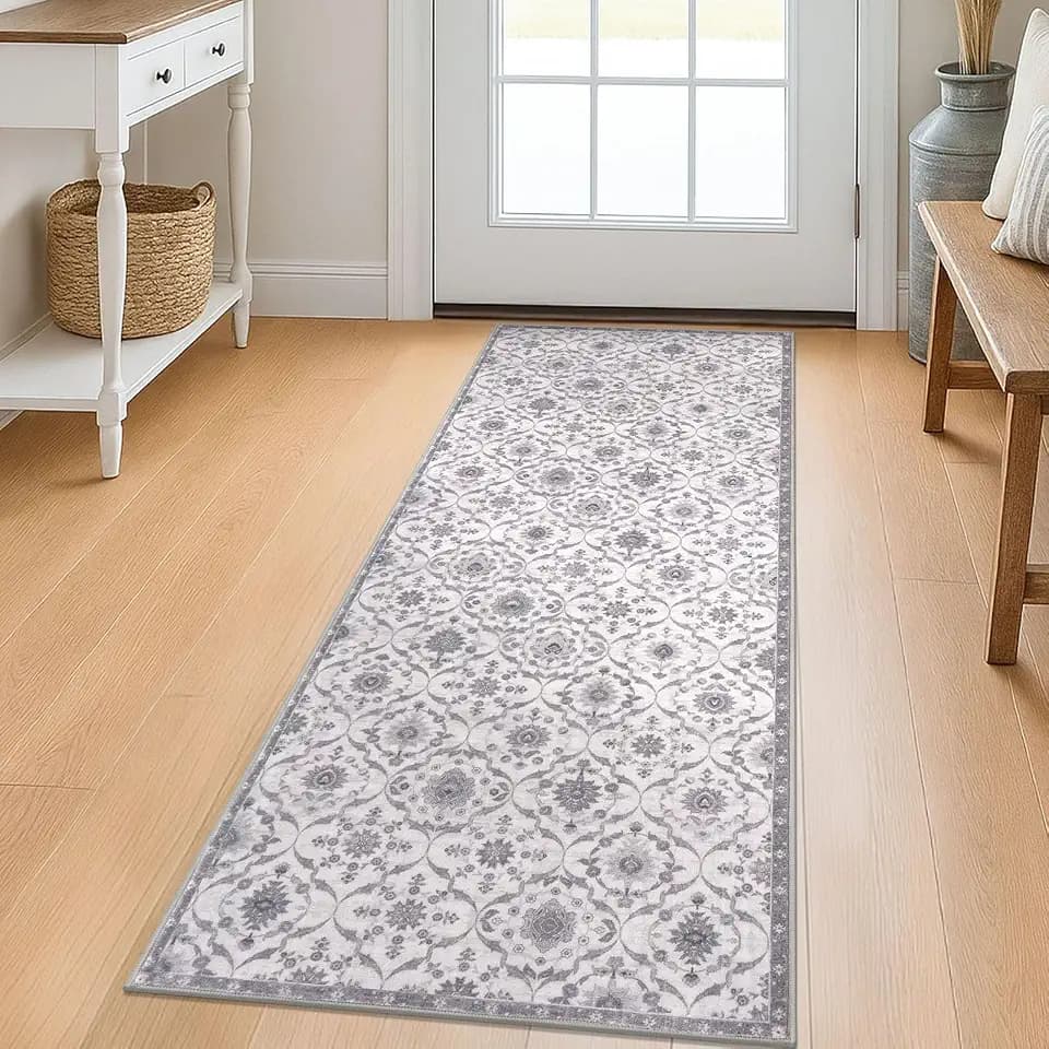 KILOCOCO 2x5 Washable Runner Rug, Nonslip Soft Area Rug for Hallway Kitchen