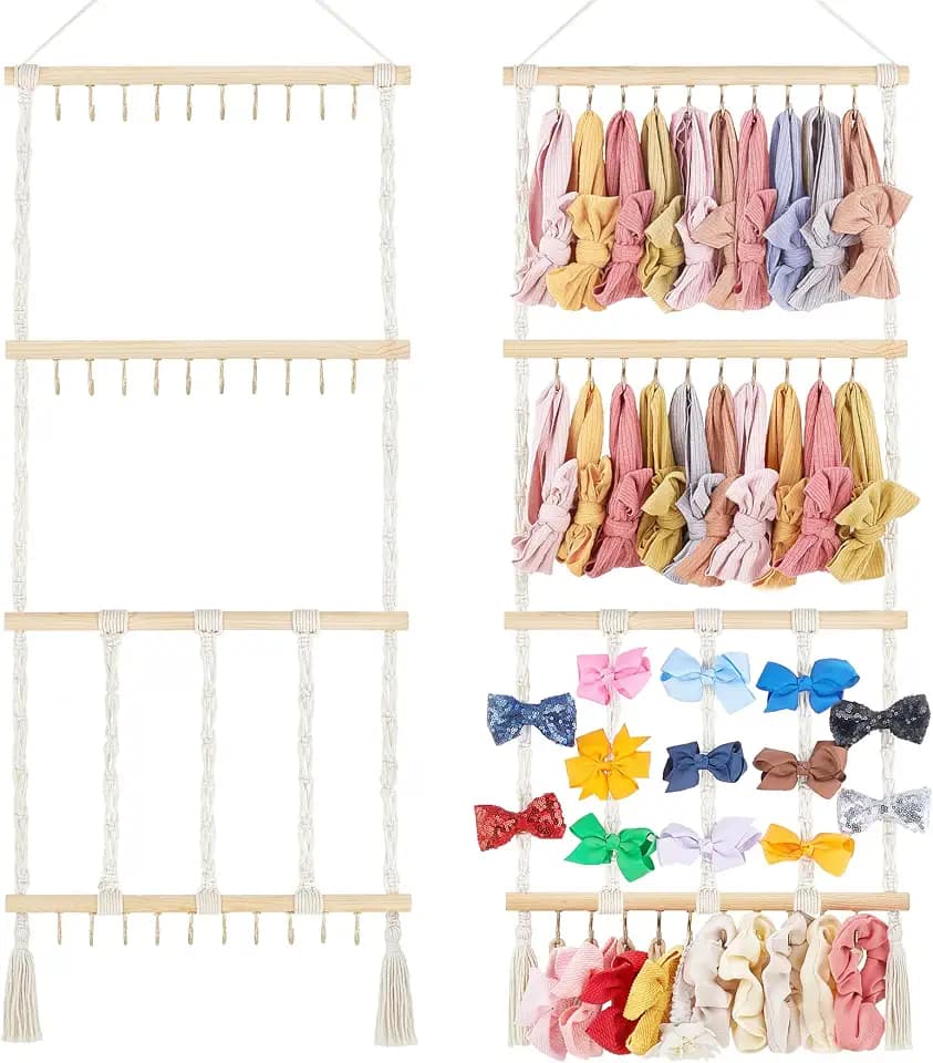 Dahey Hair Bow Organizer for girls Baby Bow Holder Headband Holder for Wall
