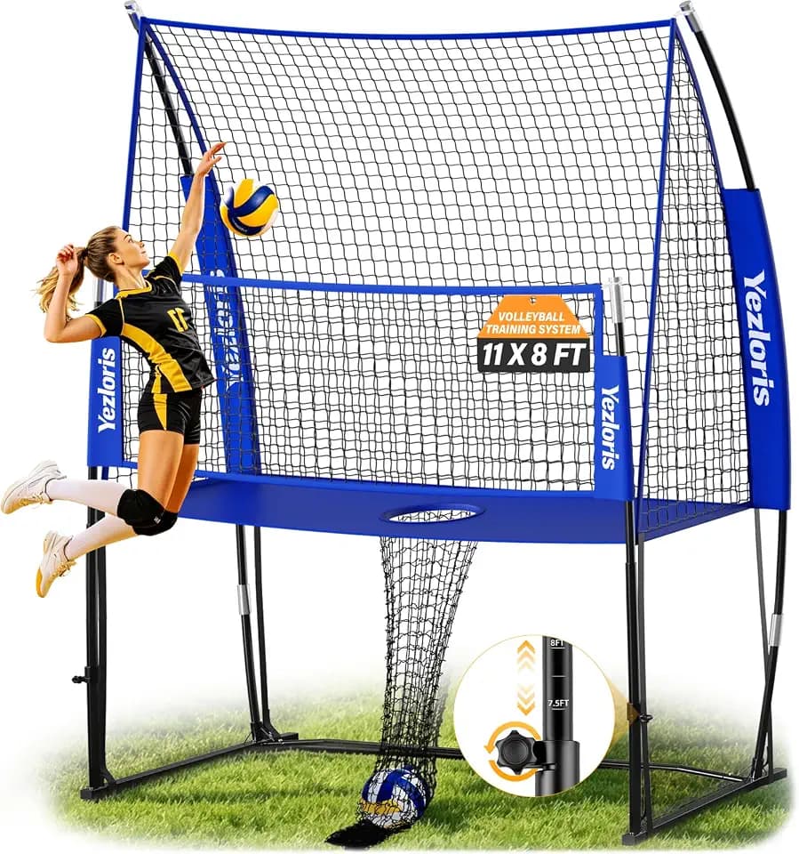 12/20FT/11x8FT Volleyball Net, Height Adjustable, 2-in-1 Training