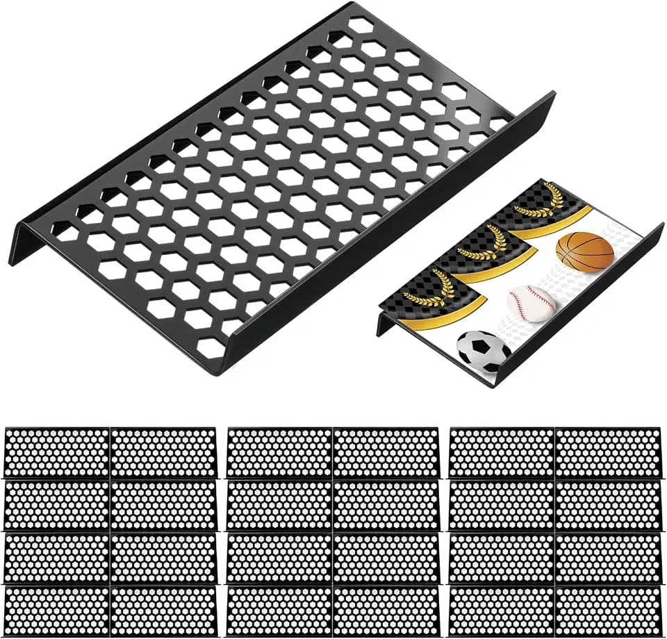 Yalikop 24 Pcs Trading Card Risers for Display Case, Honeycomb
