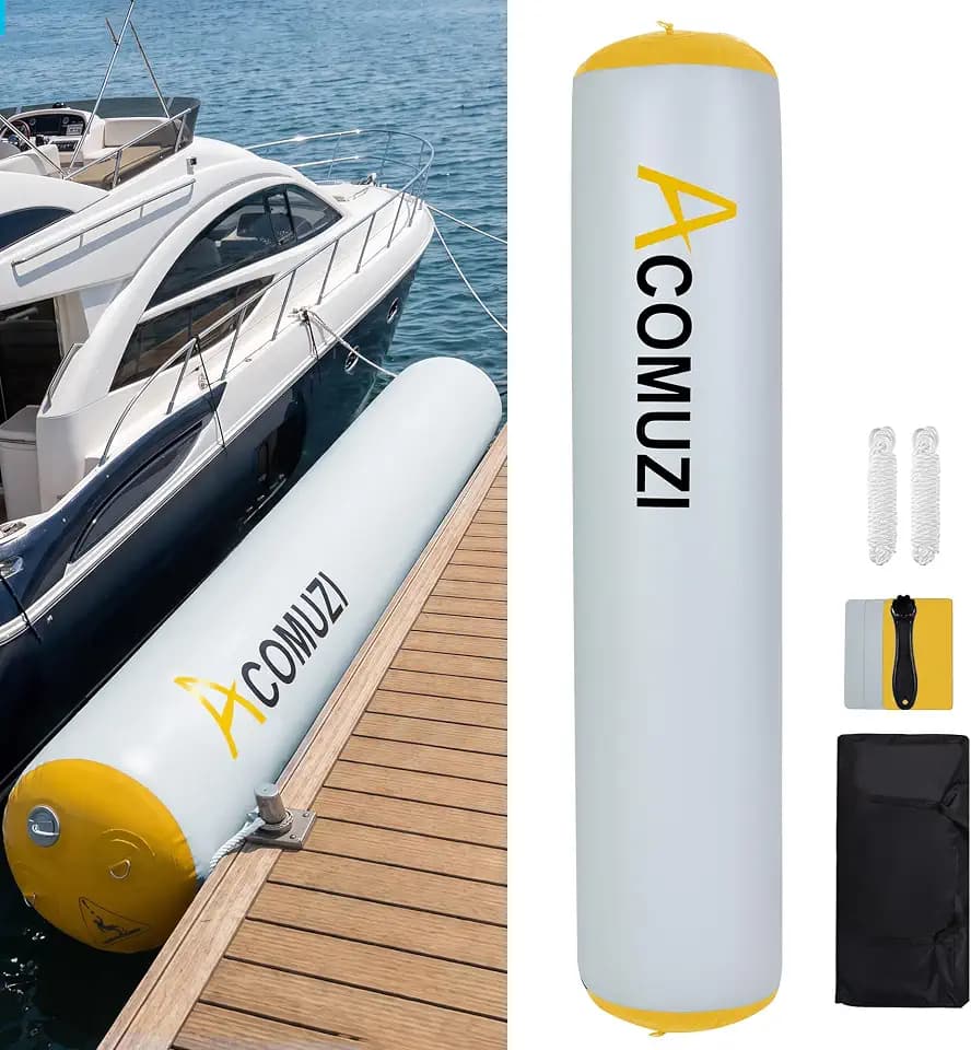Inflatable Boat Dock Fenders 6FT/10FT Large Boat Bumper for Docking Dock Bumper