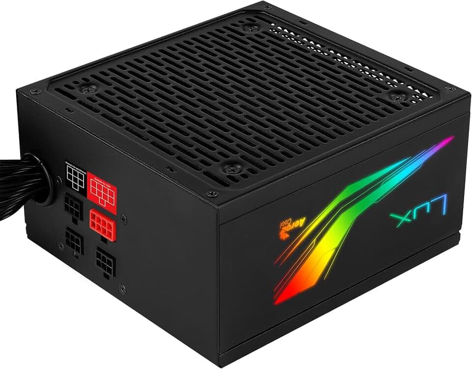 AEROCOOL LUXRGB1000M, Modulares Netzteil 1000W, RGB, 80Plus Gold 90% Effizient