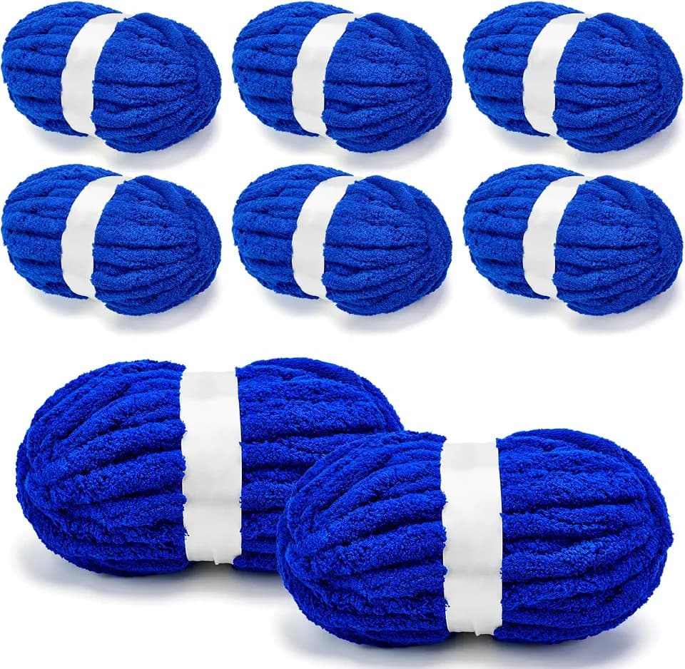 Chunky Yarn for Crocheting/Arm Knitting Jumbo PurplishBlue