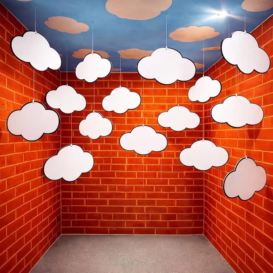 Epakh 24 Pcs Super Brother Themed Birthday Party decor,Cloud
