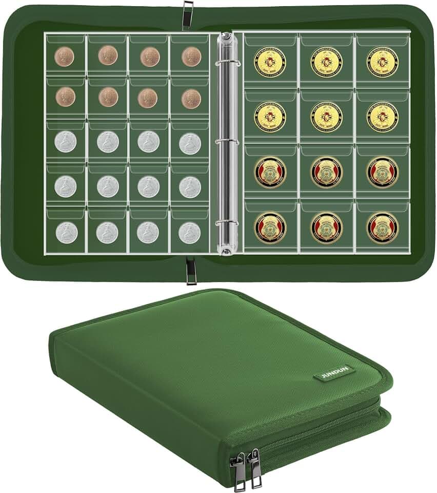 Coin Collection Book for Collector 260 Pockets Fireproof