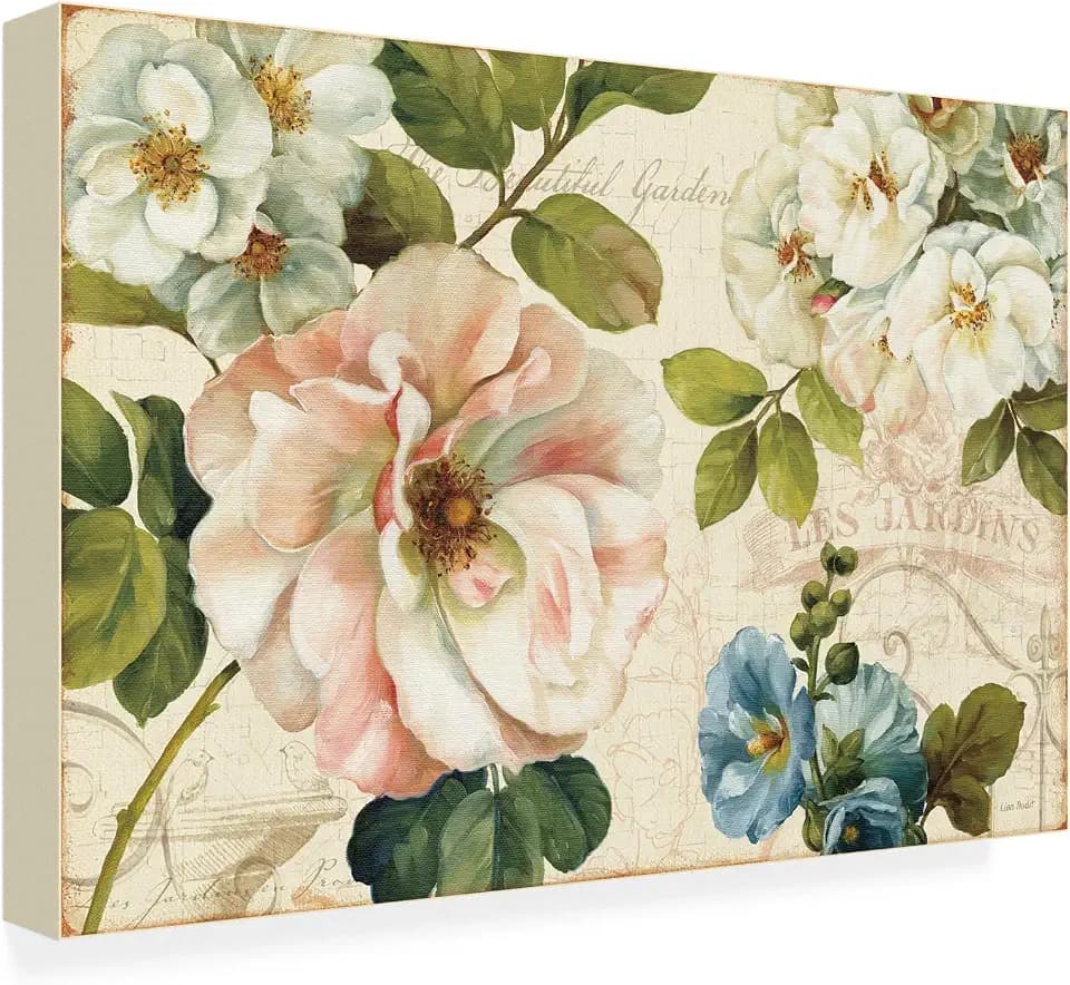Trademark Fine Art - 'Les Jardin I' Canvas Art - 16x24